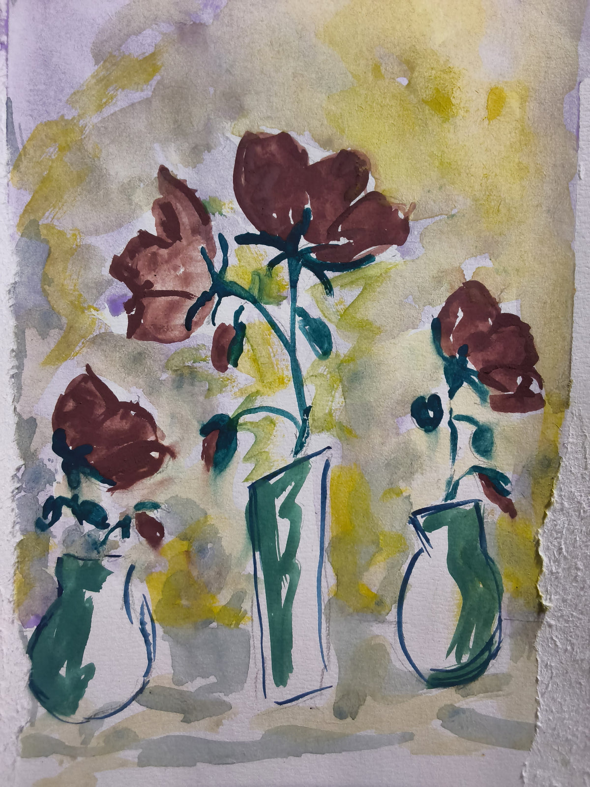 Modern Figurative Still Life Roses